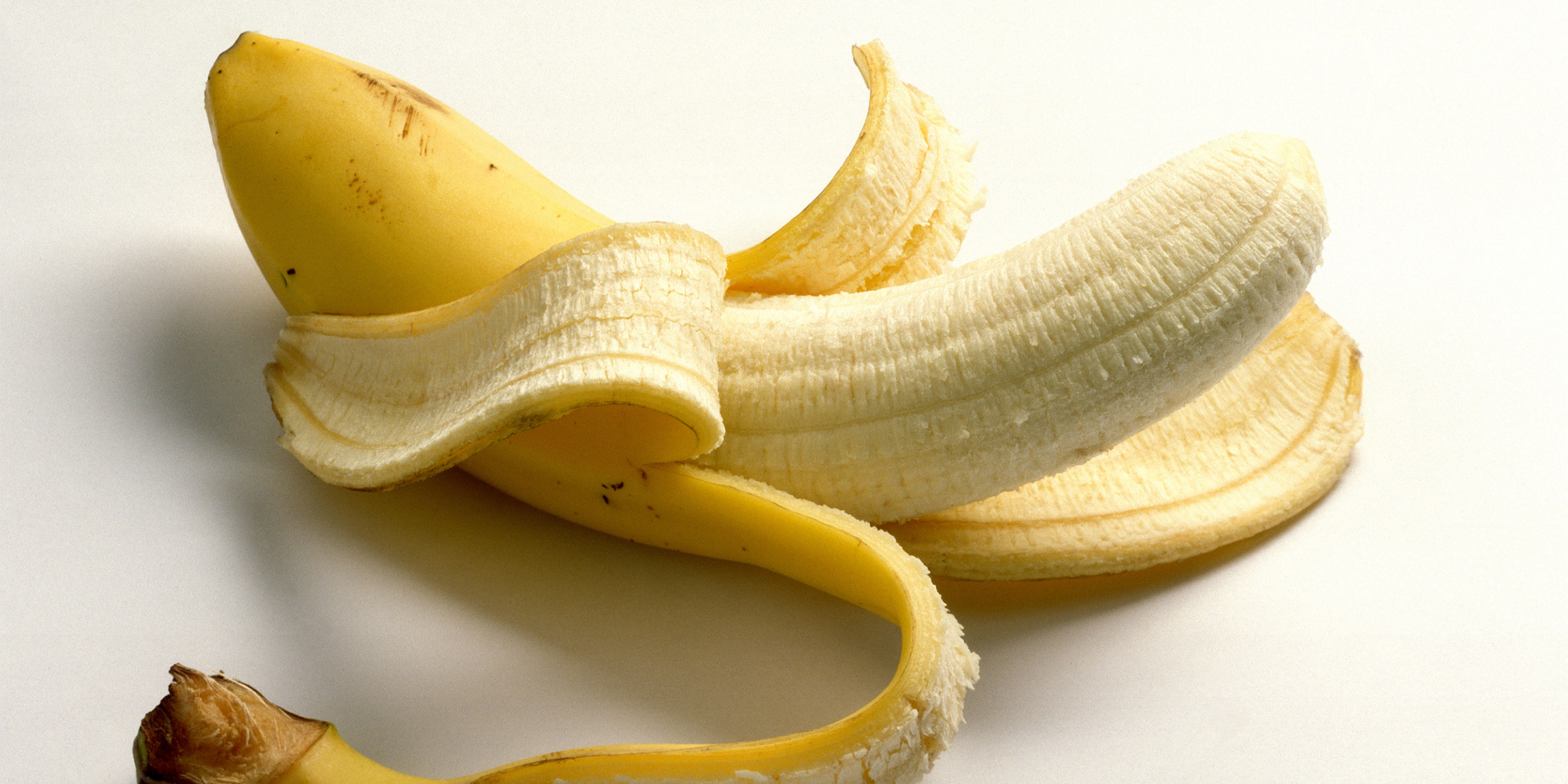 Peeled banana.
